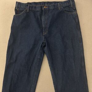 Dickies Industrial Dark Blue Relaxed Fit Straight Leg Work Jeans Men's 42x28